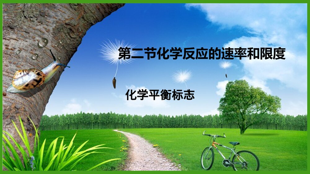 化学平衡标志PPT课件1