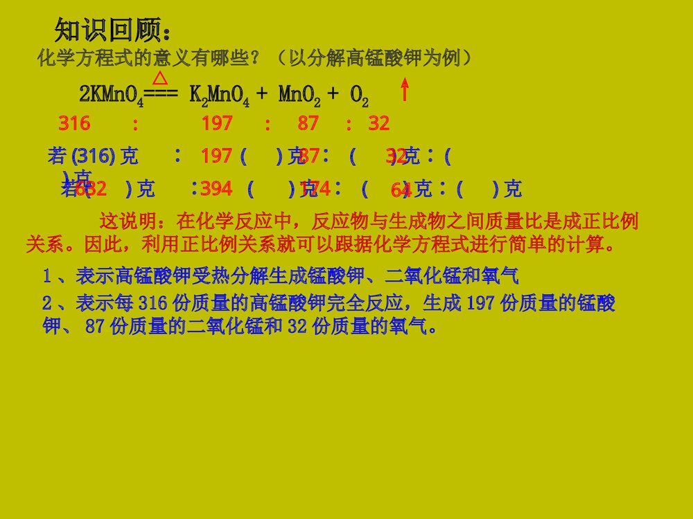 初中化学《第五单元 化方程式的计算》PPT课件2
