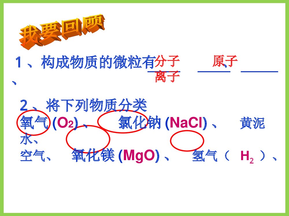 九年级化学第四章元素PPT课件2