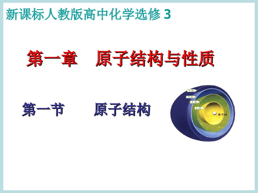 高中化学选修3《原子结构与性质》PPT课件下载1
