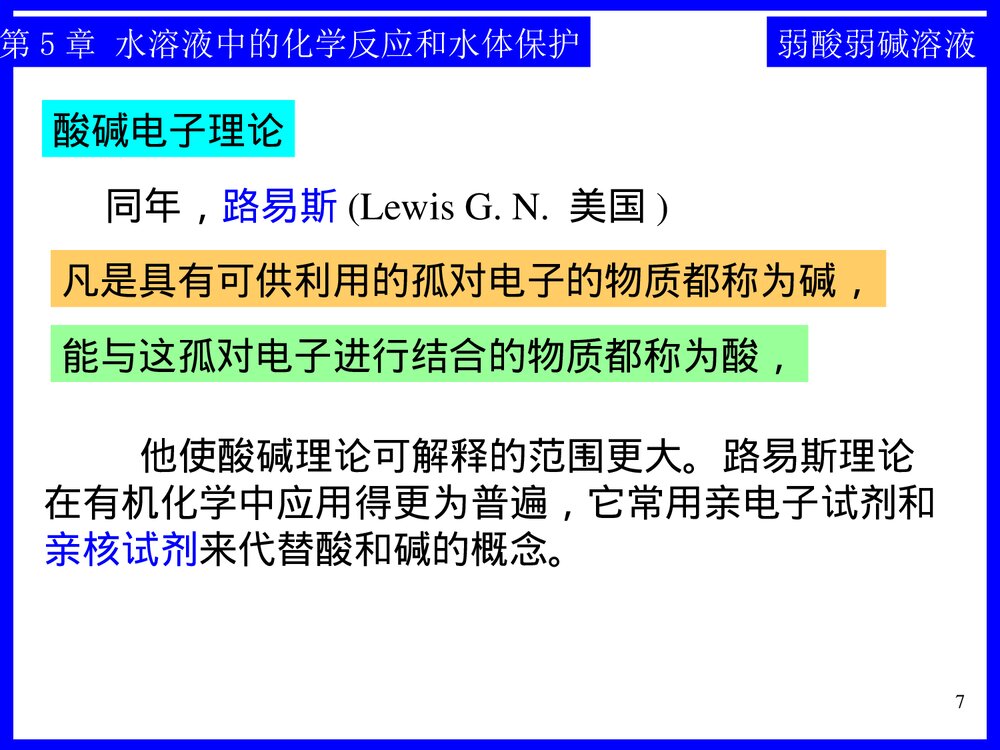 《第五章·水溶液中的化学反应和水体保护》工程化学基础PPT课件下载7