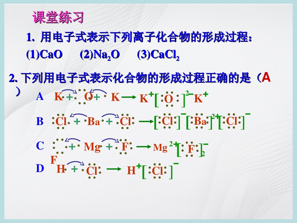 化学电子式书写方法PPT课件下载10