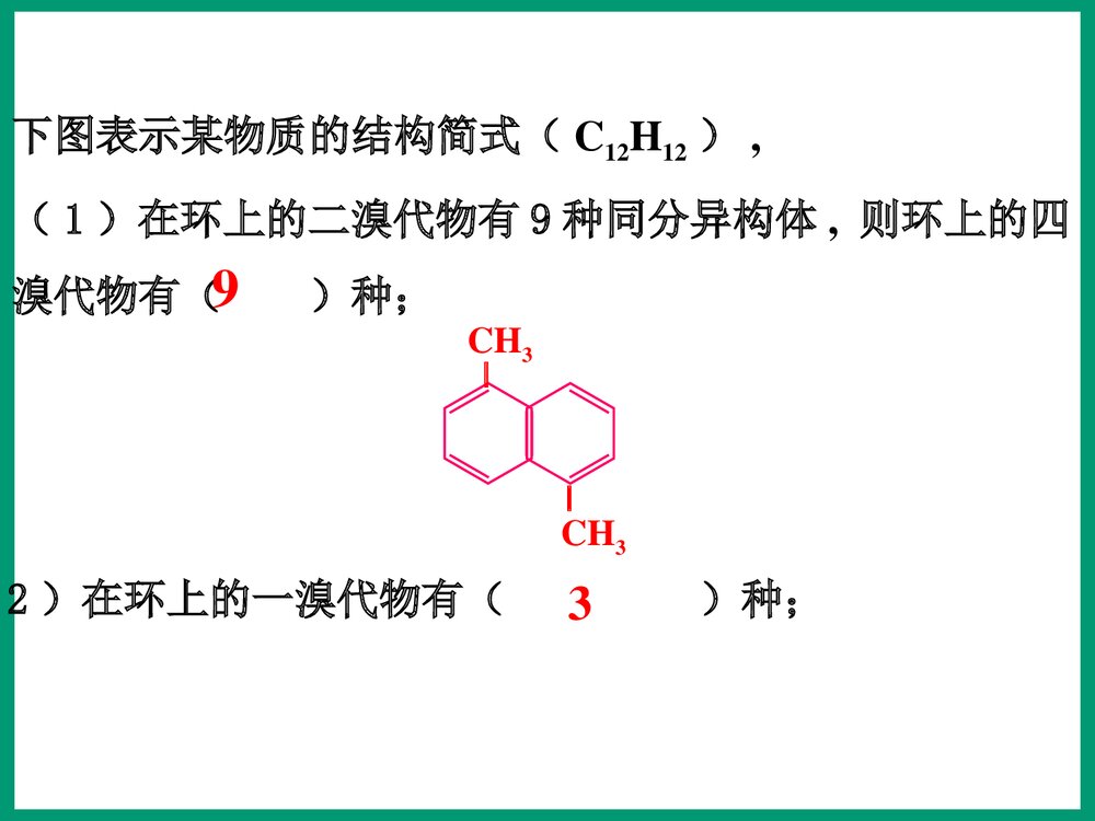 化学专题2《有机物的结构与分类 同分异构体》PPT课件9