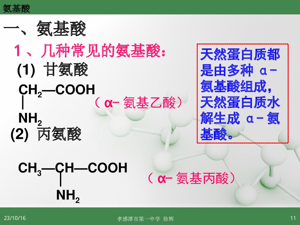 高中化学选修5《第三节 蛋白质和核酸》PPT课件10