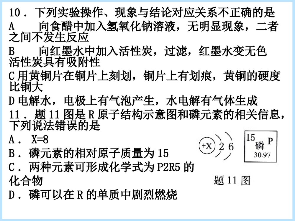 化学毕业考试PPT课件下载7