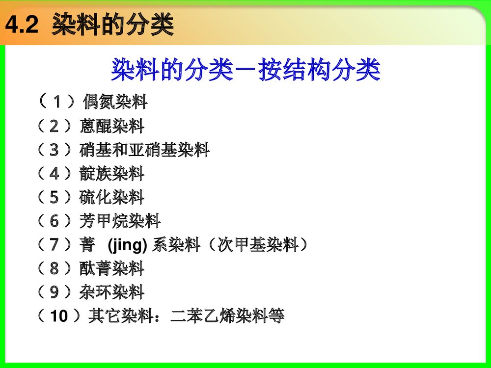 《染料与颜料》PPT化学课件10