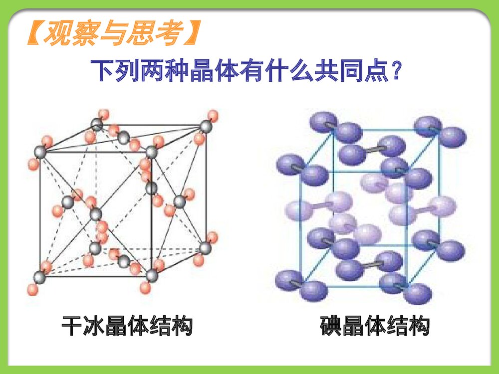 化学选修三《分子晶体和原子晶体》PPT课件4