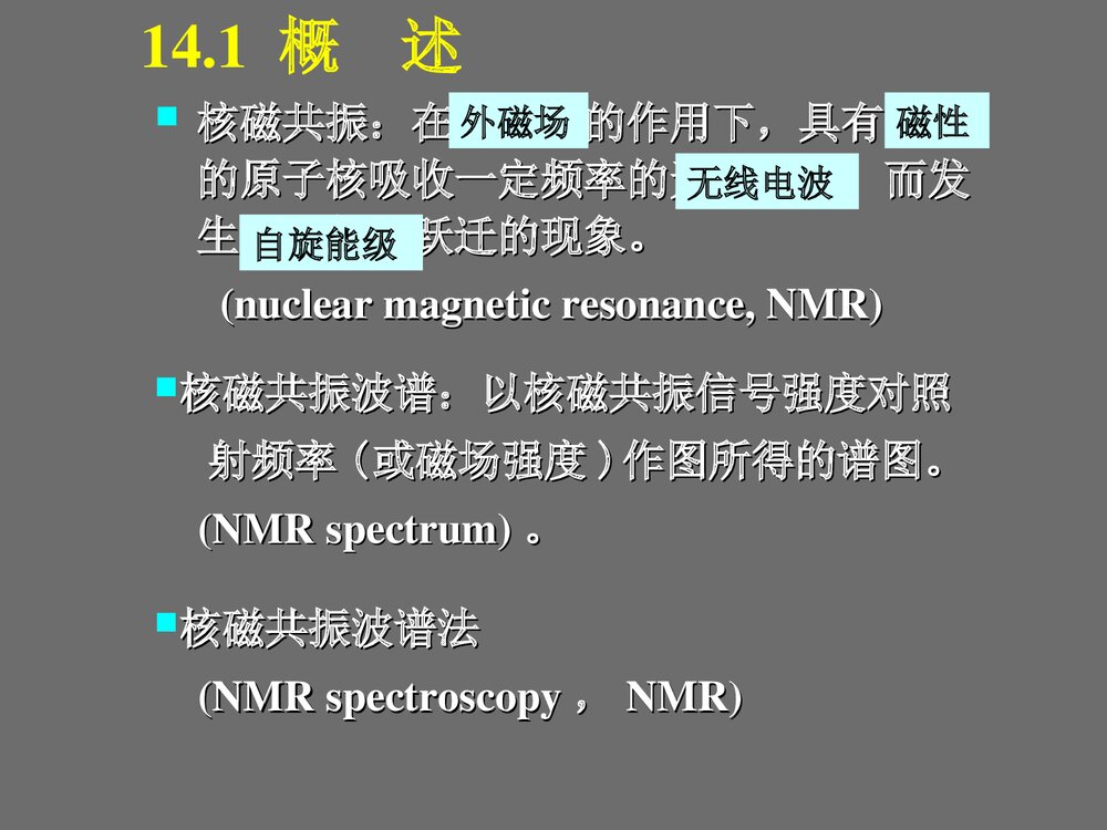 分析化学·14核磁共振分析PPT课件下载2