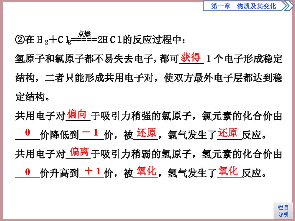 氧化还原反应物质及其变化PPT课件第1课时7