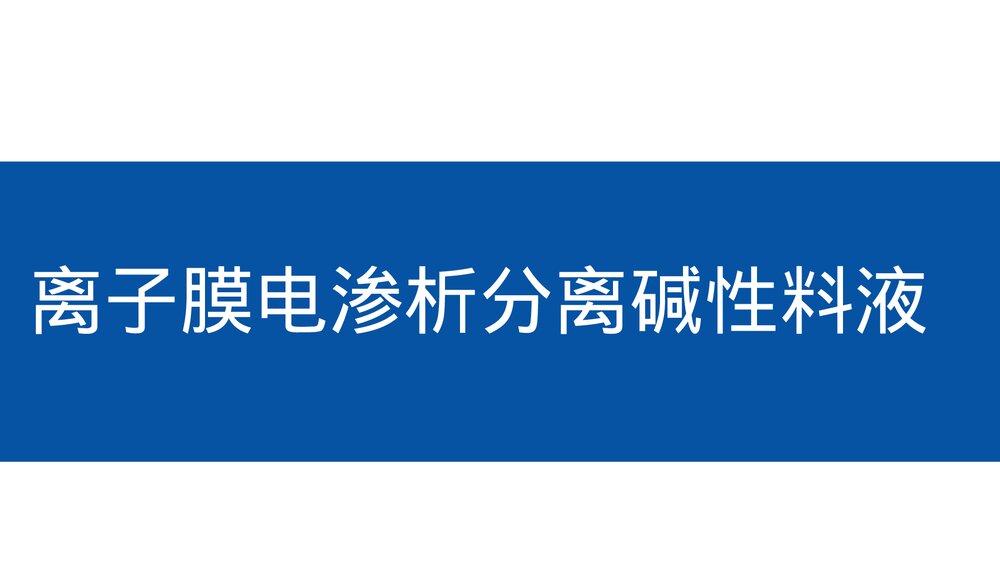 《离子膜电渗析分离碱性料液》化学实验报告PPT课件1
