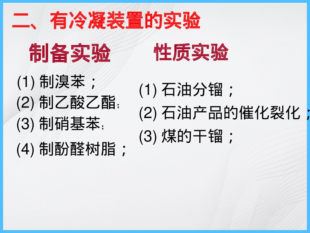 高二有机化学实验复习PPT课件下载9