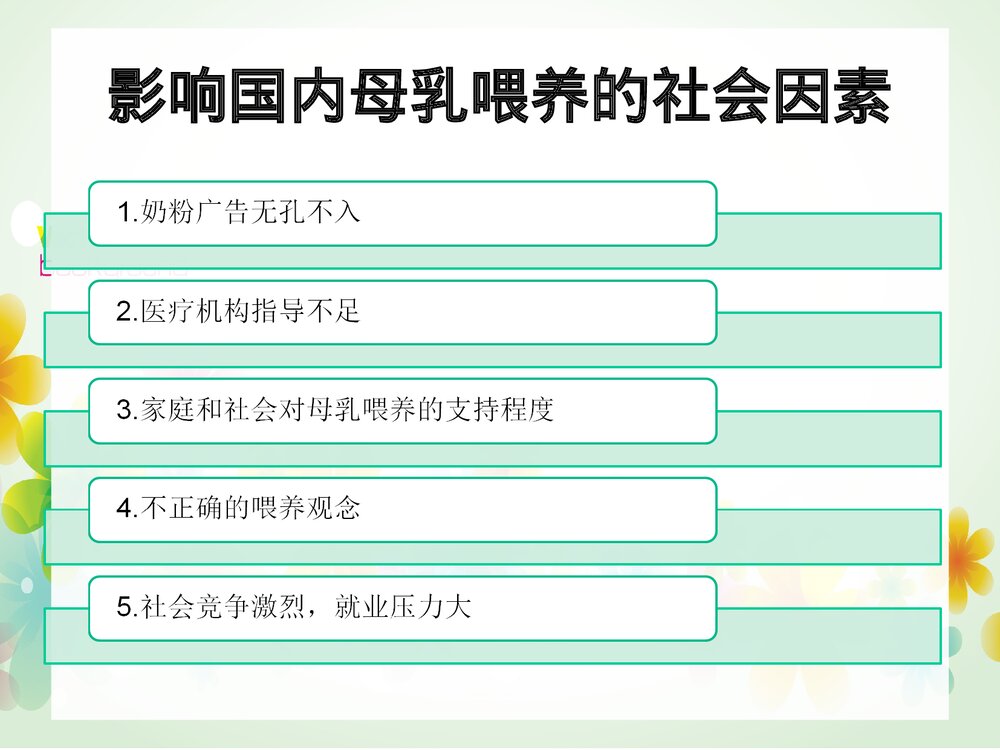 影响母乳喂养的社会因素PPT课件下载6