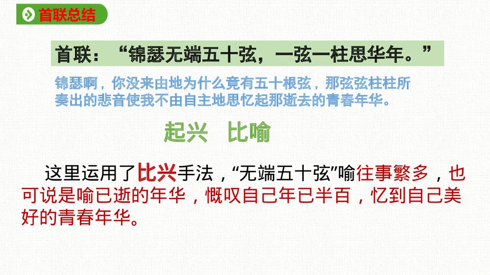 《锦瑟》统编版高中语文选择性必修中册PPT课件下载10