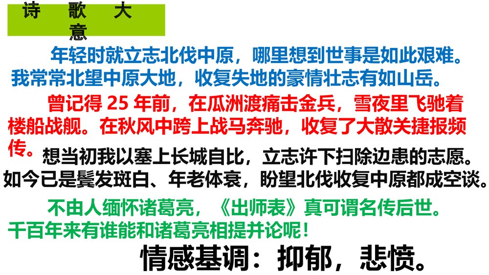 《书愤》统编版高中语文选择性必修下册PPT课件下载10