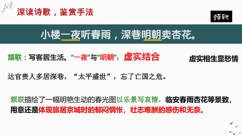 高中语文选择性必修下册《临安春雨初霁》PPT课件6