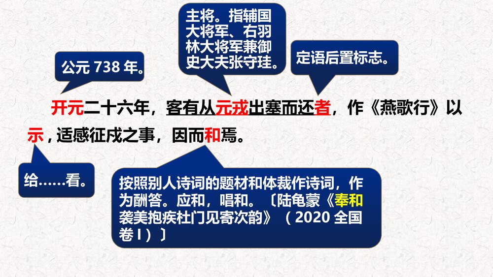 《燕歌行》统编版高中语文选择性必修中册PPT课件7