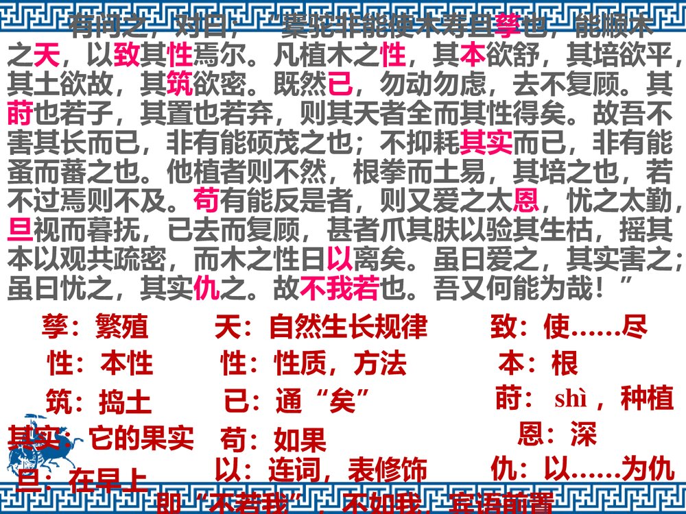 《种树郭橐驼传》统编版高中语文选择性必修下册PPT课件9