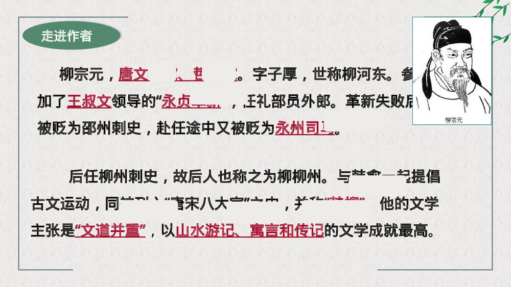 高中语文统编版选择性必修下册《种树郭橐驼传》PPT课件5