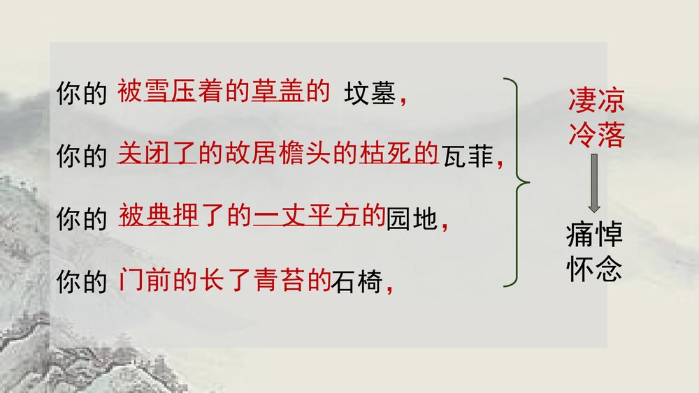 《大堰河我的保姆》高中语文统编版选择性必修下册PPT教学课件6