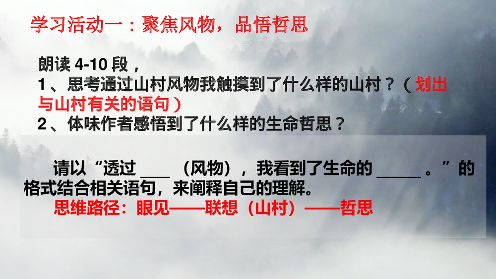 《一个消逝了的山村》统编版高中语文选择性必修下册PPT课件7