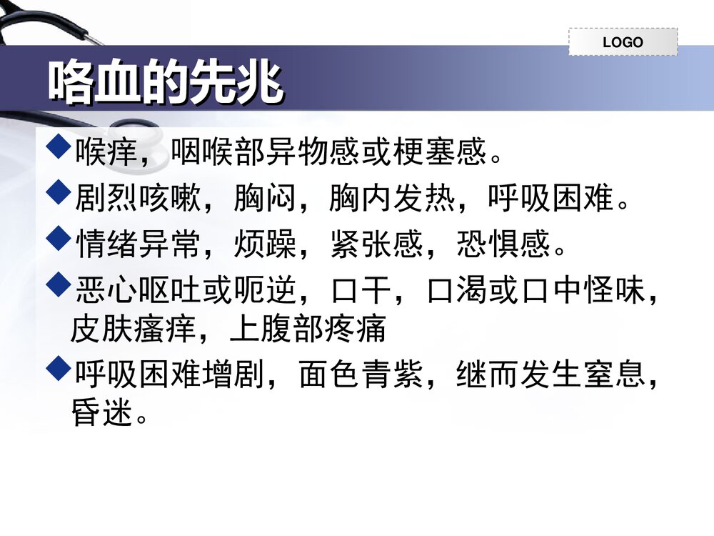 咯血的护理PPT课件下载5