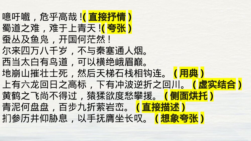 《蜀道难》统编版高中语文选择性必修下册PPT课件7