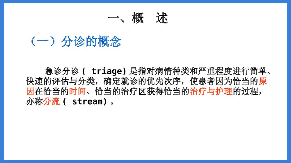 (急诊科)急诊分诊PPT课件（电子版 内容可编辑修改）3