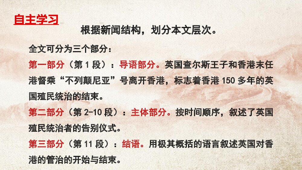 高中语文统编版选择性必修上册《别了，“不列颠尼亚”》PPT课件6