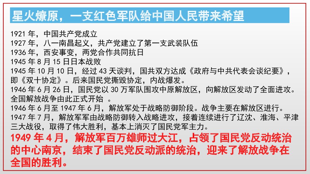 高中语文统编版选择性必修上册《中国人民站起来了》PPT课件(第一单元)8