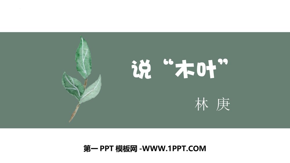 《说“木叶”》高中语文统编版必修二PPT课件下载1