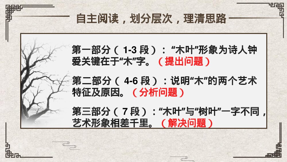 《说“木叶”》统编版高中语文必修二PPT课件4