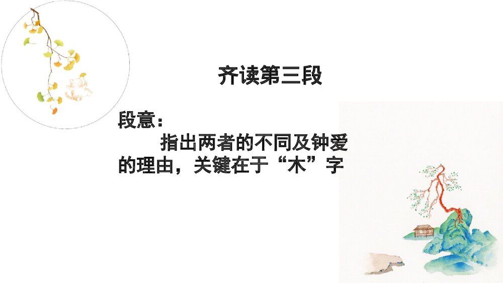 《说“木叶”》统编版高中语文必修二PPT课件7