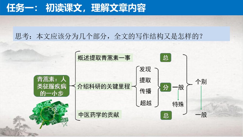 《青蒿素：人类征服疾病的一小步》统编版高中语文必修二PPT课件(第3单元)9