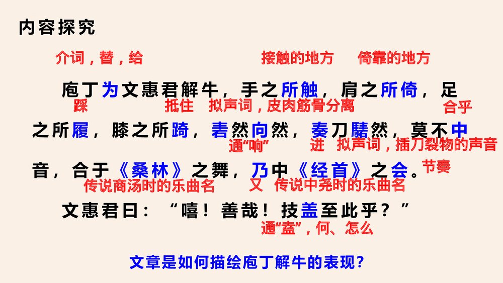 《庖丁解牛》统编版高中语文必修二PPT课件10