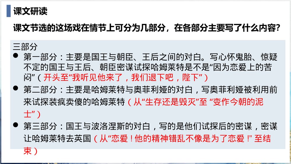 统编版高中语文必修二《哈姆莱特》PPT课件9