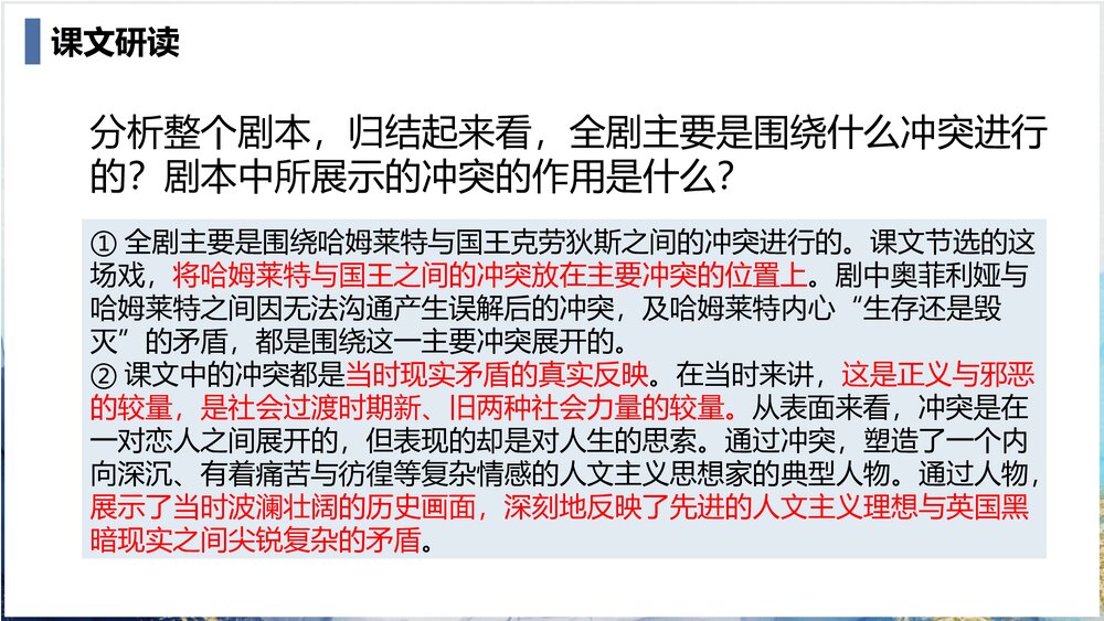 统编版高中语文必修二《哈姆莱特》PPT课件10