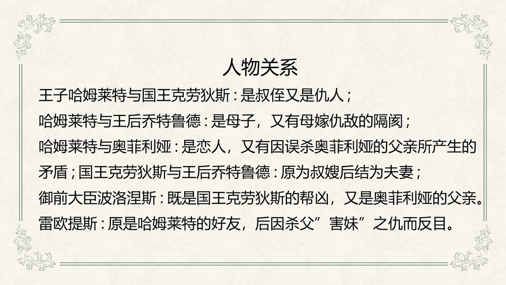 《哈姆莱特》高中语文必修二PPT优质课件10