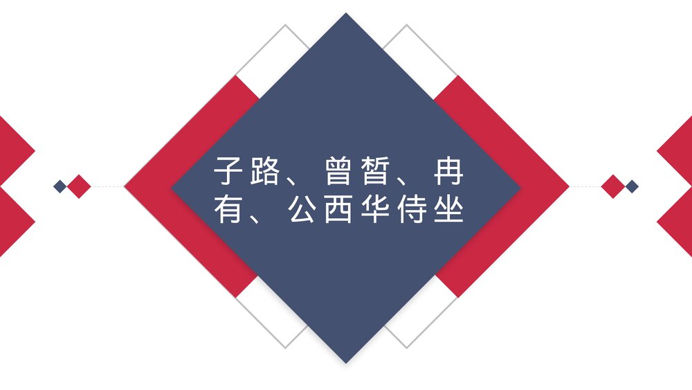 《子路、曾晳、冉有、公西华侍坐》高中语文统编版必修二PPT课件1