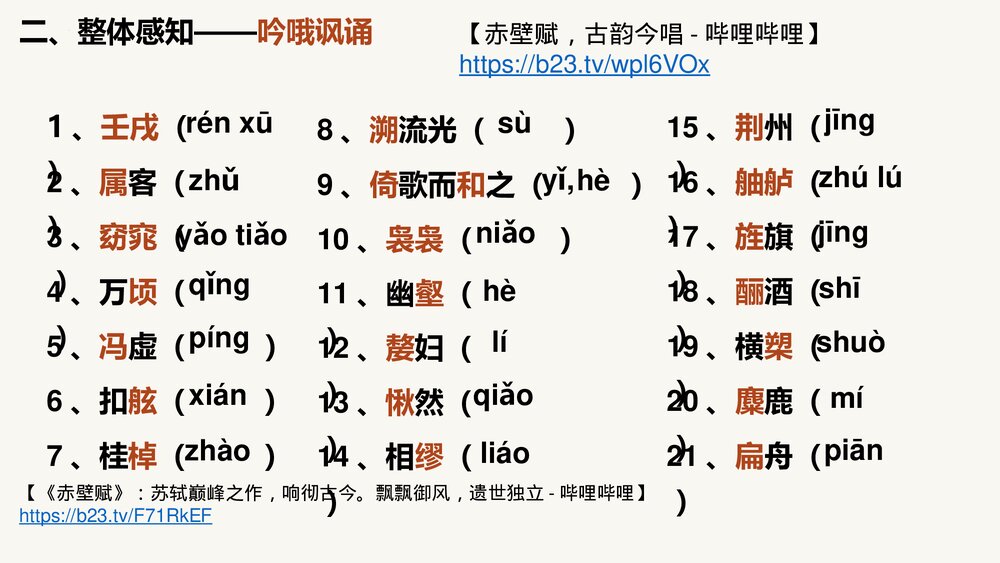 《赤壁赋》统编版高中语文必修一 PPT课件8