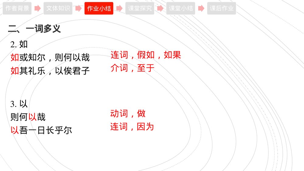 高中语文统编版必修二《子路、曾皙、冉有、公西华侍坐》PPT课件6