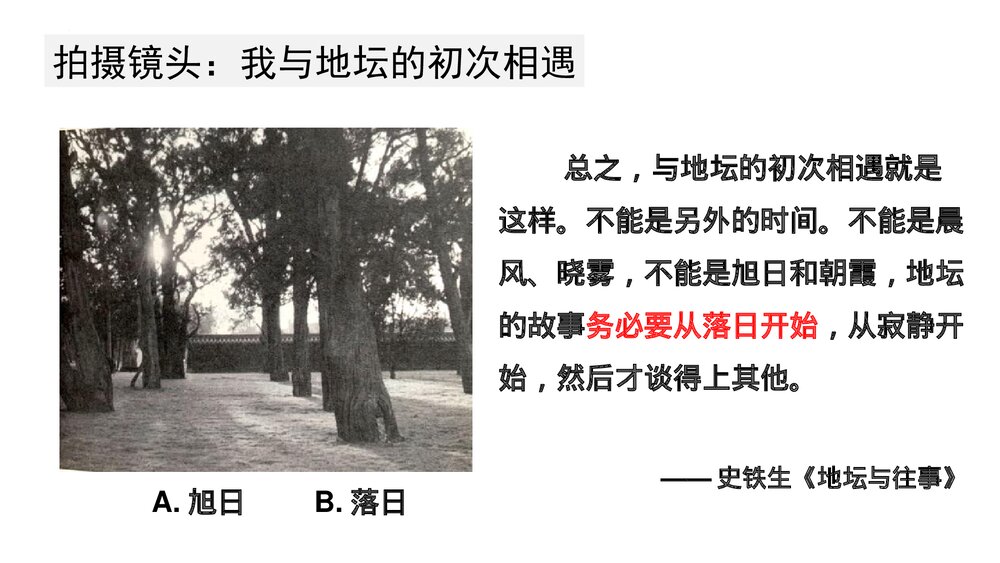 高中语文统编版必修一 《我与地坛(节选)》PPT课件4