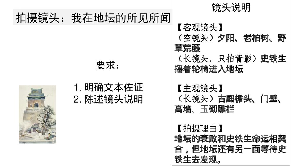 高中语文统编版必修一 《我与地坛(节选)》PPT课件10