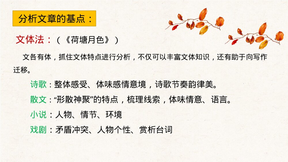 《故都的秋》统编版高中语文必修一PPT课件5