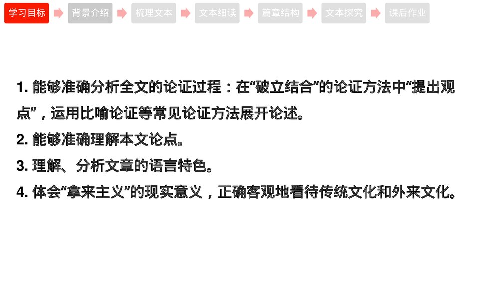 高中语文统编版必修一《拿来主义》PPT课件下载2