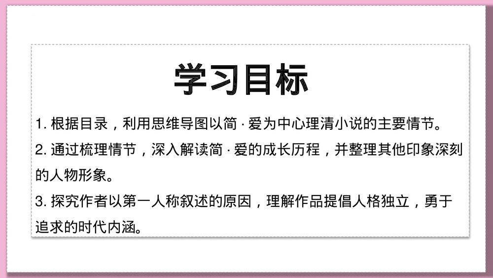 九年级语文下册《简·爱》外国小说的阅读PPT课件下载2