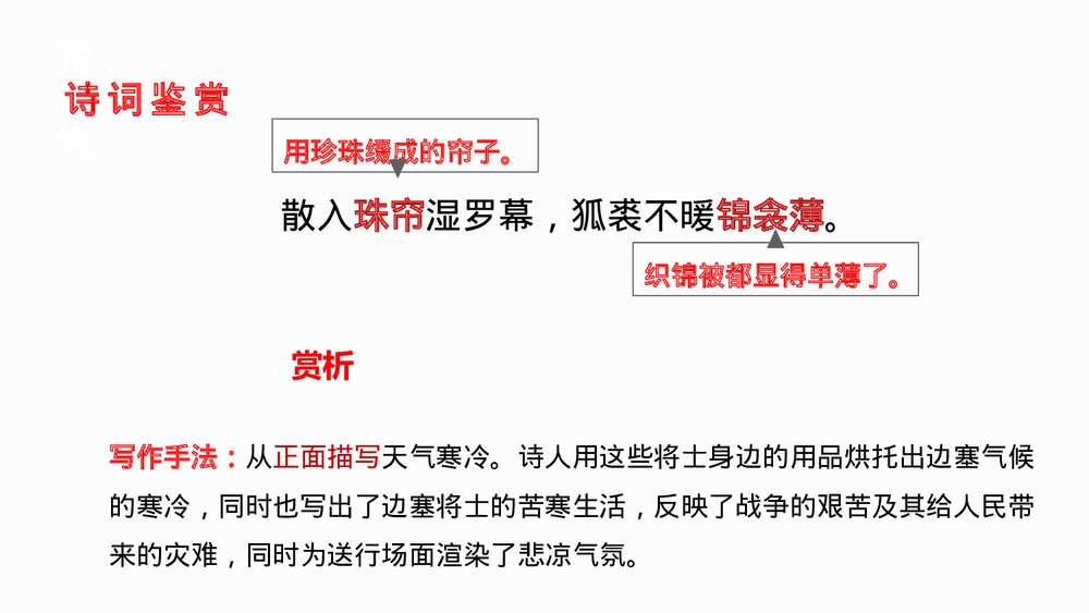 九年级语文下册部编版《白雪歌送武判官归京》PPT教学课件9