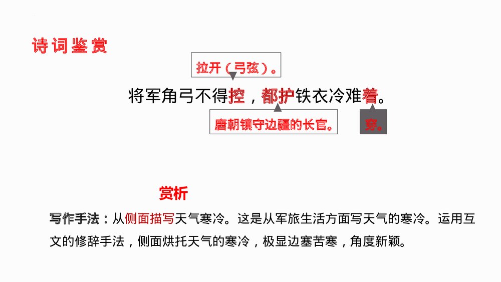 九年级语文下册部编版《白雪歌送武判官归京》PPT教学课件10