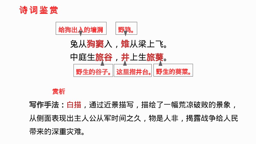 九年级部编版语文下册《十五从军征》PPT课件下载7