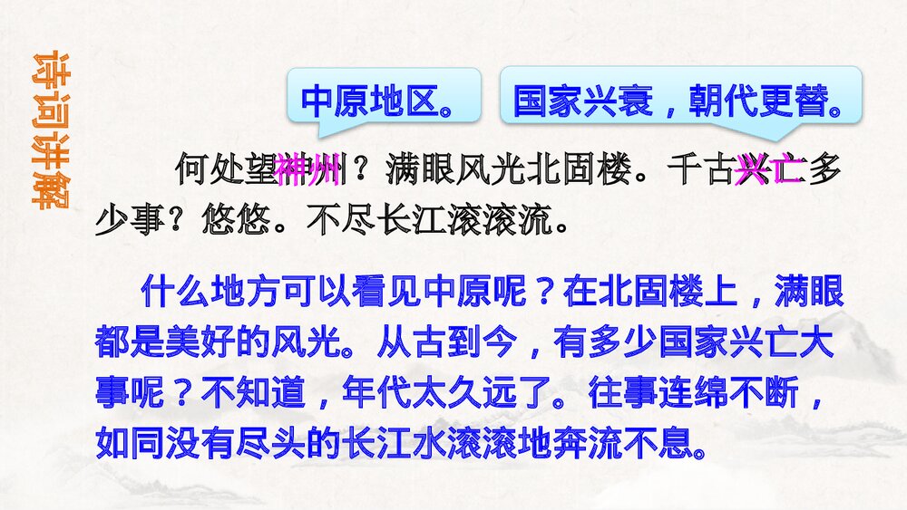 九年级语文下册部编版《南乡子·登京口北固亭有怀》PPT课件下载5