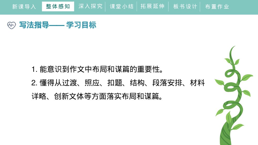 人教部编版初中语文九年级下册《写作：布局谋篇》PPT课件下载6